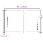 Toldo lateral retráctil marrón 120x600 cm de , Sombrillas - Ref: Foro24-4004494, Precio: 105,99 €, Descuento: %