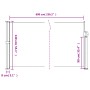 Cream retractable side awning 140x600 cm by , Umbrellas - Ref: Foro24-4004505, Price: 93,62 €, Discount: %