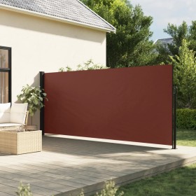 Brown retractable side awning 160x600 cm by , Umbrellas - Ref: Foro24-4004524, Price: 123,77 €, Discount: %