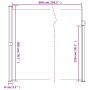 Toldo lateral retráctil azul 200x600 cm de , Sombrillas - Ref: Foro24-4004551, Precio: 142,07 €, Descuento: %