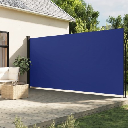 Blaue einziehbare Seitenmarkise 220x600 cm von , Sonnenschirme - Ref: Foro24-4004566, Preis: 148,99 €, Rabatt: %