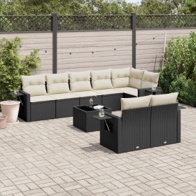 8-teiliges Gartensofa-Set und schwarze synthetische Rattankissen von , Gartensets - Ref: Foro24-3252763, Preis: 604,60 €, Rab...