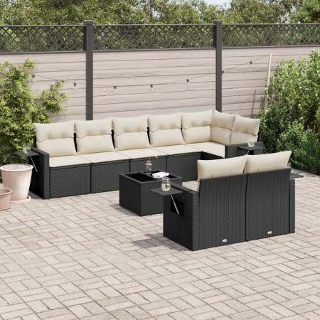 8-piece garden sofa set and black synthetic rattan cushions by , Garden sets - Ref: Foro24-3252763, Price: 612,99 €, Discount: %