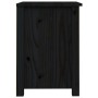 Mesita de noche madera maciza de pino negra 40x35x49 cm de vidaXL, Mesitas de noche - Ref: Foro24-813717, Precio: 37,99 €, De...