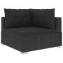 6-piece garden furniture set and black synthetic rattan cushions by vidaXL, Garden sets - Ref: Foro24-46745, Price: 462,27 €,...