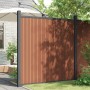 Brown WPC fence panel 180x186 cm by , fence panels - Ref: Foro24-4003981, Price: 317,41 €, Discount: %