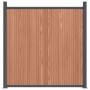 Brown WPC fence panel 180x186 cm by , fence panels - Ref: Foro24-4003981, Price: 317,41 €, Discount: %