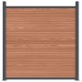 Brown WPC fence panel 180x186 cm by , fence panels - Ref: Foro24-4003981, Price: 317,41 €, Discount: %