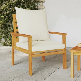 Garden armchair with cushions 2 pcs solid acacia wood by , Garden chairs - Ref: Foro24-366375, Price: 194,99 €, Discount: %