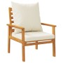 Garden armchair with cushions 2 pcs solid acacia wood by , Garden chairs - Ref: Foro24-366375, Price: 195,71 €, Discount: %