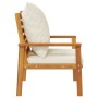 Garden armchair with cushions 2 pcs solid acacia wood by , Garden chairs - Ref: Foro24-366375, Price: 195,71 €, Discount: %