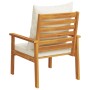 Garden armchair with cushions 2 pcs solid acacia wood by , Garden chairs - Ref: Foro24-366375, Price: 195,71 €, Discount: %