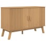 OLDEN sideboard solid brown pine wood 114x43x73.5 cm by , Sideboards - Ref: Foro24-358609, Price: 177,04 €, Discount: %