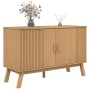 OLDEN sideboard solid brown pine wood 114x43x73.5 cm by , Sideboards - Ref: Foro24-358609, Price: 177,04 €, Discount: %