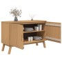 OLDEN sideboard solid brown pine wood 114x43x73.5 cm by , Sideboards - Ref: Foro24-358609, Price: 177,04 €, Discount: %