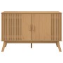 OLDEN sideboard solid brown pine wood 114x43x73.5 cm by , Sideboards - Ref: Foro24-358609, Price: 177,19 €, Discount: %