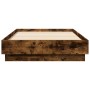 Smoked oak engineered wood bed frame 90x190 cm by , Beds and slatted bases - Ref: Foro24-839634, Price: 91,57 €, Discount: %