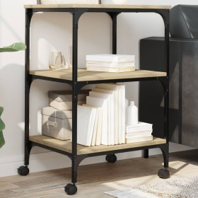 Printer stand 3 levels Sonoma oak 50x41x75 cm by , Printer supports - Ref: Foro24-842287, Price: 49,44 €, Discount: %