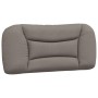 Estructura de cama con cabecero de tela gris taupe 90x200 cm de , Camas y somieres - Ref: Foro24-3207748, Precio: 173,64 €, D...