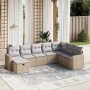 Garden sofa set with beige cushions mix 8 pieces PE rattan by , Garden sets - Ref: Foro24-3263585, Price: 531,96 €, Discount: %