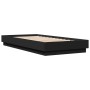 Estructura de cama madera de ingeniería negra 90x200 cm de , Camas y somieres - Ref: Foro24-839603, Precio: 97,09 €, Descuent...