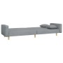 Sofá cama de 2 plazas con taburete tela gris claro de , Sofás - Ref: Foro24-3216240, Precio: 315,87 €, Descuento: %