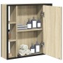 Armario con espejo de baño madera roble Sonoma 60x16x60 cm de , Tocadores - Ref: Foro24-842427, Precio: 111,30 €, Descuento: %