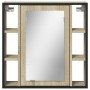 Sonoma oak wood bathroom mirror cabinet 60x16x60 cm by , Dressing tables - Ref: Foro24-842427, Price: 111,30 €, Discount: %