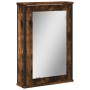 Armario con espejo baño madera roble ahumado 42x12x60 cm de , Tocadores - Ref: Foro24-842433, Precio: 57,80 €, Descuento: %