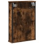 Smoked oak wood bathroom mirror cabinet 42x12x60 cm by , Dressing tables - Ref: Foro24-842433, Price: 57,80 €, Discount: %