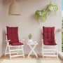 2 Pcs High Back Chair Cushions Red Red Oxford Fabric by , Cushions for chairs and sofas - Ref: Foro24-377629, Price: 59,75 €,...