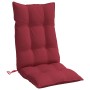 2 Stück Stuhlkissen mit hoher Rückenlehne, roter roter Oxford-Stoff von , Kissen für Stühle und Sofas - Ref: Foro24-377629, P...