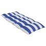 High back chair cushions 4 pcs blue white striped Oxford fabric by , Cushions for chairs and sofas - Ref: Foro24-377648, Pric...