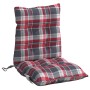 Low Back Chair Cushions 2 Pcs Plaid Fabric by , Cushions for chairs and sofas - Ref: Foro24-377710, Price: 49,99 €, Discount: %