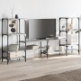 Sonoma gray engineered wood TV cabinet 206.5x28.5x95 cm by , TV Furniture - Ref: Foro24-842484, Price: 91,71 €, Discount: %