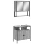 Set de muebles de baño 2 pzas madera contrachapada gris sonoma de , Muebles de baño - Ref: Foro24-3214658, Precio: 103,31 €, ...