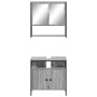 Set de muebles de baño 2 pzas madera contrachapada gris sonoma de , Muebles de baño - Ref: Foro24-3214658, Precio: 103,31 €, ...