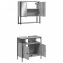 Set de muebles de baño 2 pzas madera contrachapada gris sonoma de , Muebles de baño - Ref: Foro24-3214658, Precio: 106,27 €, ...