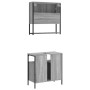 Set de muebles de baño 2 pzas madera contrachapada gris sonoma de , Muebles de baño - Ref: Foro24-3214658, Precio: 106,27 €, ...