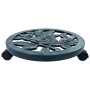 Plant stand with wheels 6 units green plastic 38 cm by vidaXL, Pot stands - Ref: Foro24-48228, Price: 56,66 €, Discount: %