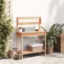 Potting table with sink fir wood 147.5x44x139.5 cm by , Pot stands - Ref: Foro24-156347, Price: 98,13 €, Discount: %