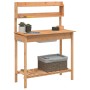 Potting table with sink fir wood 147.5x44x139.5 cm by , Pot stands - Ref: Foro24-156347, Price: 98,13 €, Discount: %