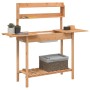 Potting table with sink fir wood 147.5x44x139.5 cm by , Pot stands - Ref: Foro24-156347, Price: 98,13 €, Discount: %