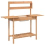 Potting table with sink fir wood 147.5x44x139.5 cm by , Pot stands - Ref: Foro24-156347, Price: 98,13 €, Discount: %