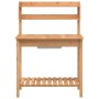 Potting table with sink fir wood 147.5x44x139.5 cm by , Pot stands - Ref: Foro24-156347, Price: 98,13 €, Discount: %