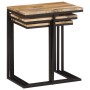 Stackable tables 3 pieces solid acacia wood by , Side tables - Ref: Foro24-372724, Price: 74,79 €, Discount: %