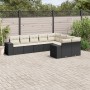 8-piece garden sofa set and black synthetic rattan cushions by , Garden sets - Ref: Foro24-3255373, Price: 591,69 €, Discount: %