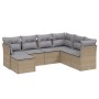 Garden sofa set with beige cushions mix 7 pieces PE rattan by , Garden sets - Ref: Foro24-3263215, Price: 465,74 €, Discount: %