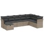 8-teiliges Gartensofa-Set und graue synthetische Rattankissen von , Gartensets - Ref: Foro24-3263276, Preis: 508,62 €, Rabatt: %