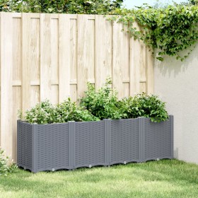 Gray PP planter 160x40x53 cm by , Pots and planters - Ref: Foro24-367856, Price: 117,73 €, Discount: %